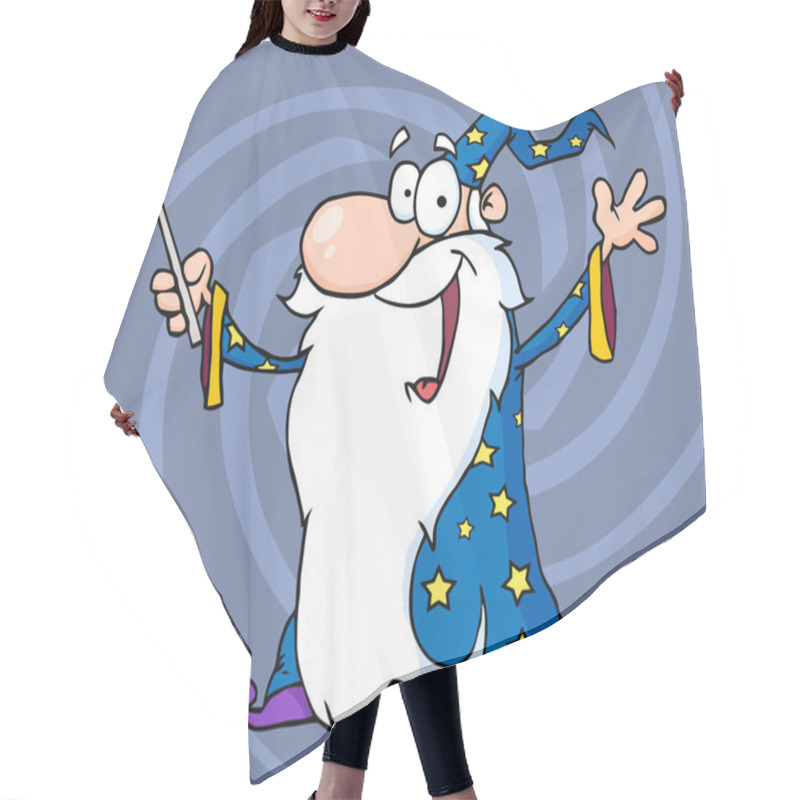 Personality  Happy Wizard Waving Hair Cutting Cape