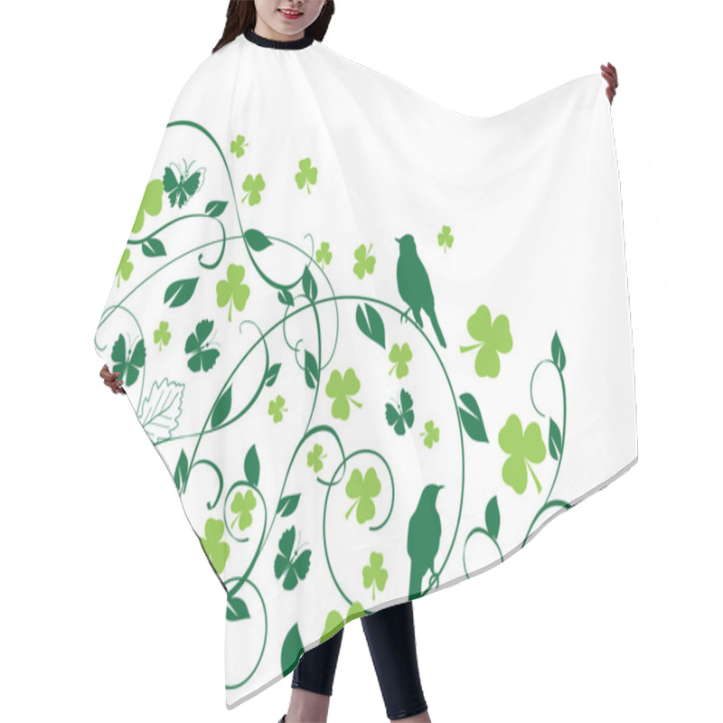 Personality  Shamrock Vector Background Hair Cutting Cape