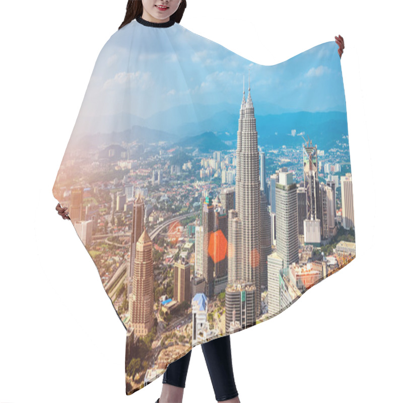 Personality  Kuala Lumpur Skyline - Malaysia Hair Cutting Cape