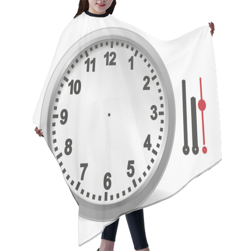 Personality  Clock Hair Cutting Cape