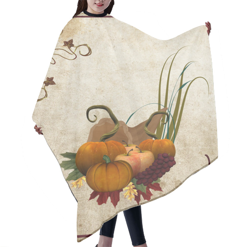 Personality  Thanksgiving Composition Hair Cutting Cape