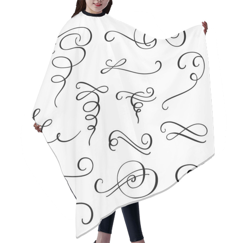 Personality  Flourish Swirl Ornate Decoration Hair Cutting Cape