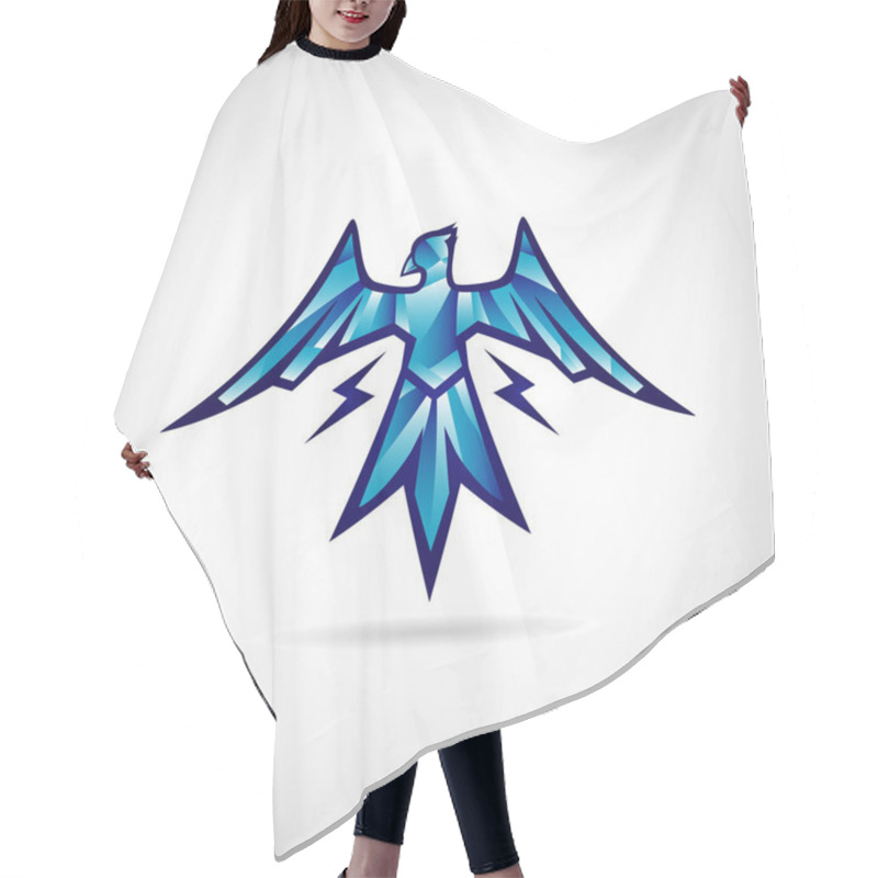 Personality  Thunder Bird Logo Symbol Hair Cutting Cape