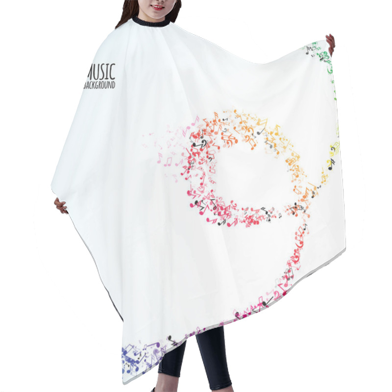 Personality  Various Music Notes Hair Cutting Cape