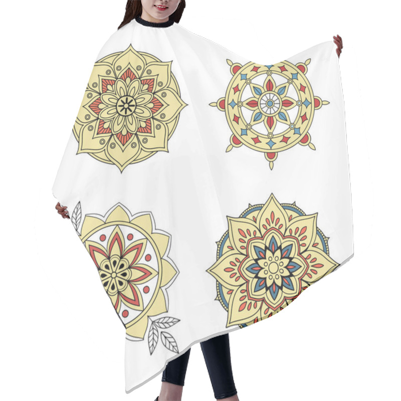 Personality  Indian Traditional Mandala Artwork. Perfect For Use In Creative Projects, Including Wall Art, Tattoos, Yoga-themed Designs, Meditation Visuals, And Digital Or Print Publications. Hair Cutting Cape