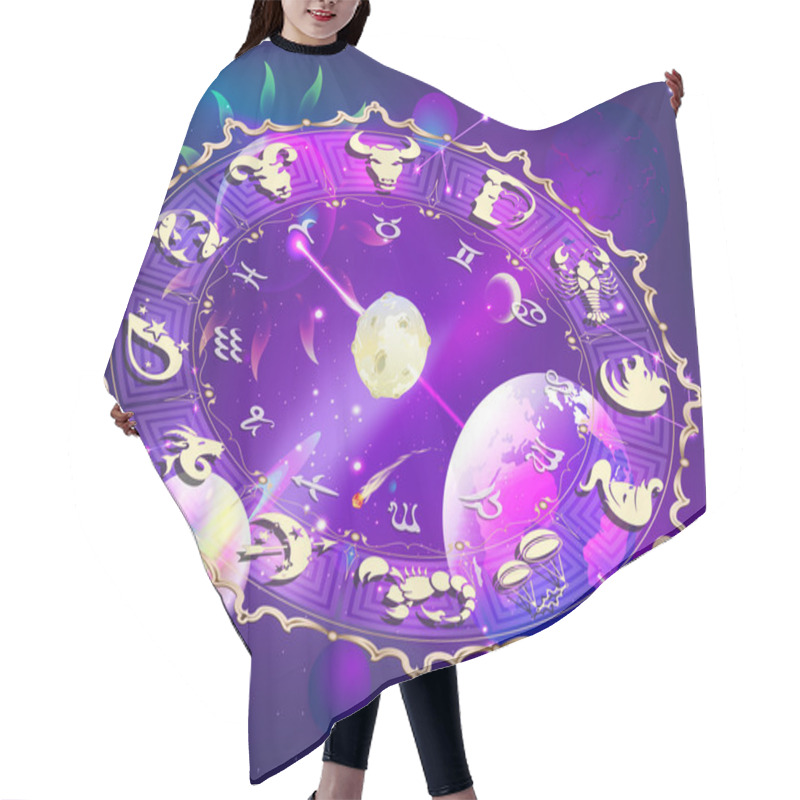 Personality  Horoscope Circle Hair Cutting Cape