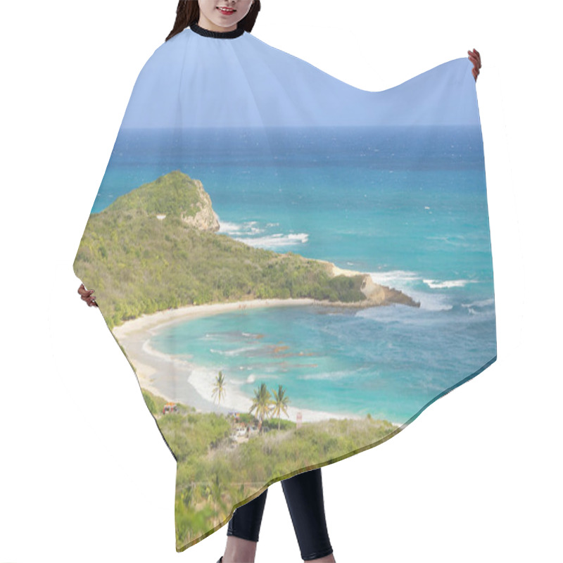 Personality  Half Moon Bay Atlantic Ocean Coast - Caribbean Tropical Island - Antigua And Barbuda Hair Cutting Cape