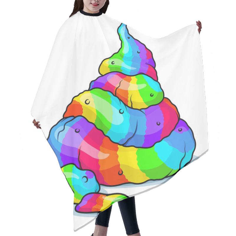 Personality  Cute Unicorn Poop Hair Cutting Cape