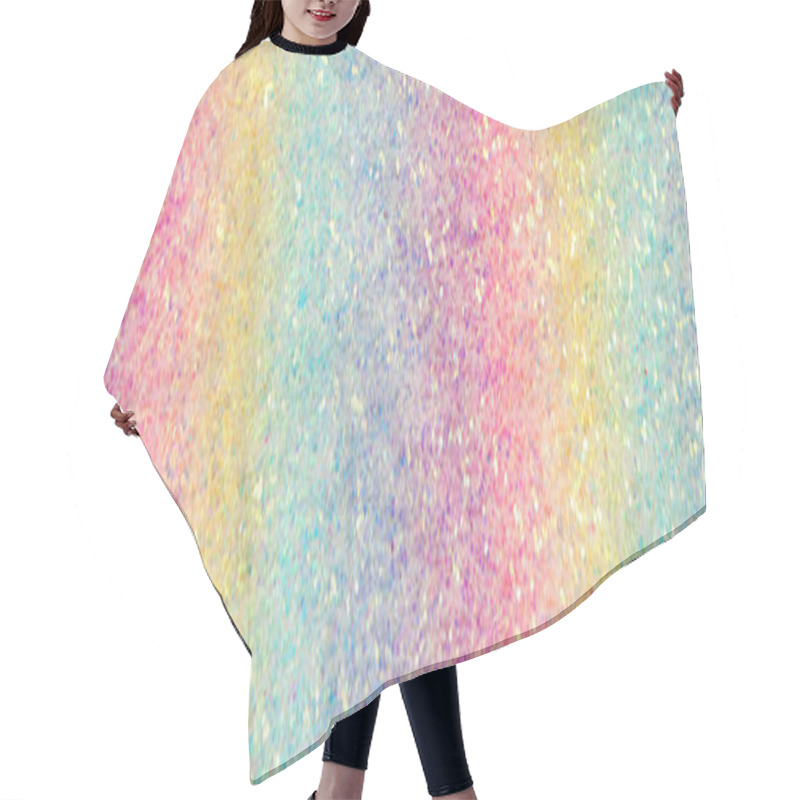 Personality  Background Of Abstract Glitter Lights. Multicilor Blue, Pink, Go Hair Cutting Cape