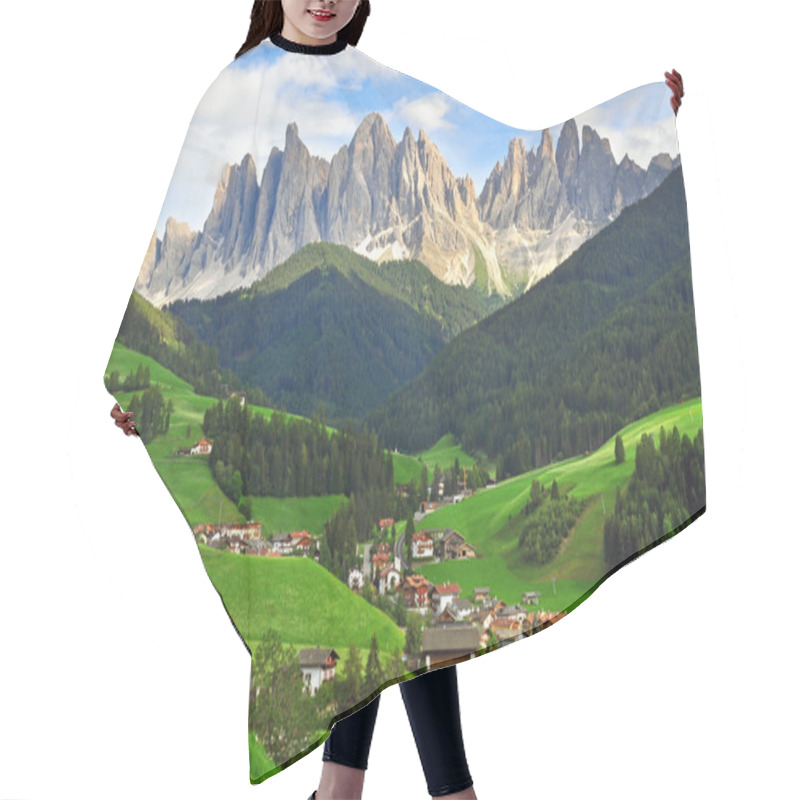 Personality  Italian Landscape Hair Cutting Cape