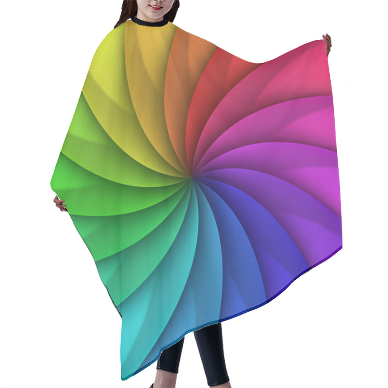 Personality  Rainbow Whirl   Illustration  Hair Cutting Cape