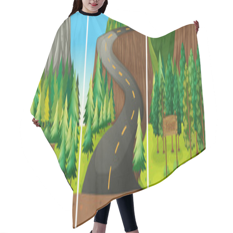 Personality  Forests Hair Cutting Cape