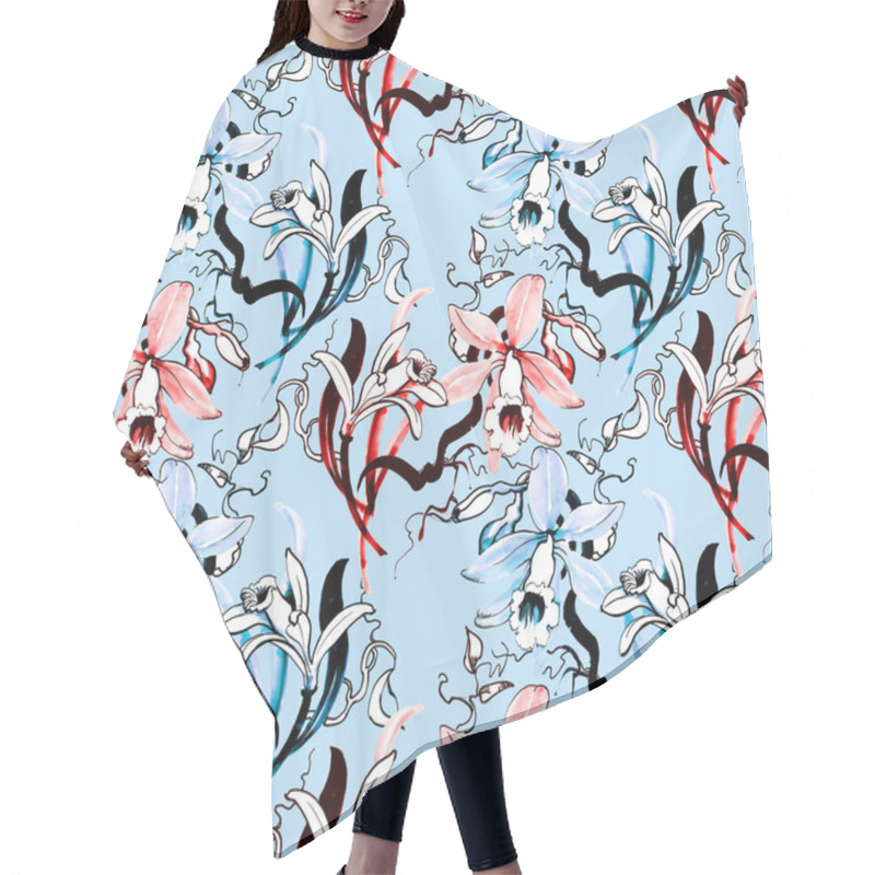 Personality  Floral Seamless Background Hair Cutting Cape