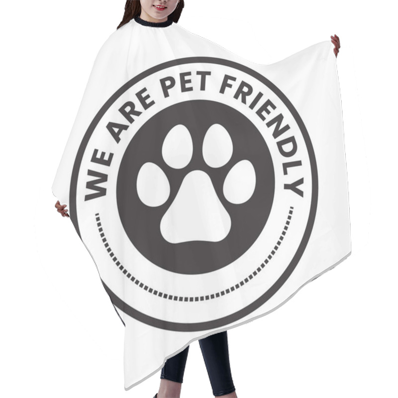 Personality  Pet Paw Or Dog Label, Stamp Or Sticker Hair Cutting Cape