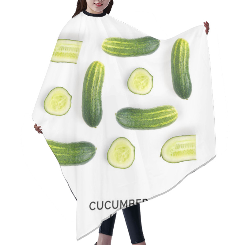 Personality  Pattern Of Cucumbers Laid Out Symetrically Hair Cutting Cape