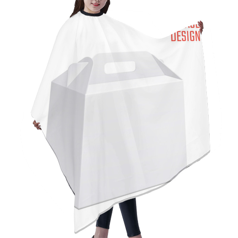 Personality  Clear Gift Carton Box Hair Cutting Cape