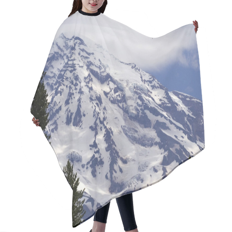 Personality  Mount Rainier With Eagles Hair Cutting Cape