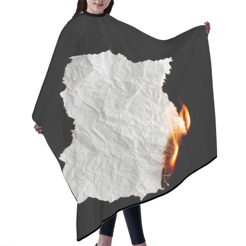 Personality  Burning Paper Hair Cutting Cape