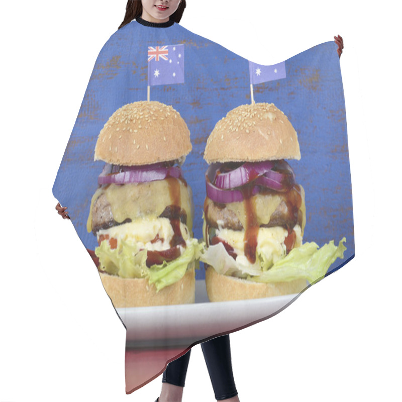 Personality  The Great Aussie BBQ Burger Hair Cutting Cape