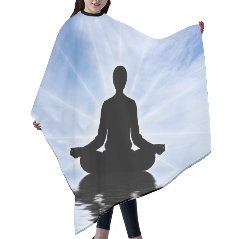 Personality  Human Meditating Hair Cutting Cape