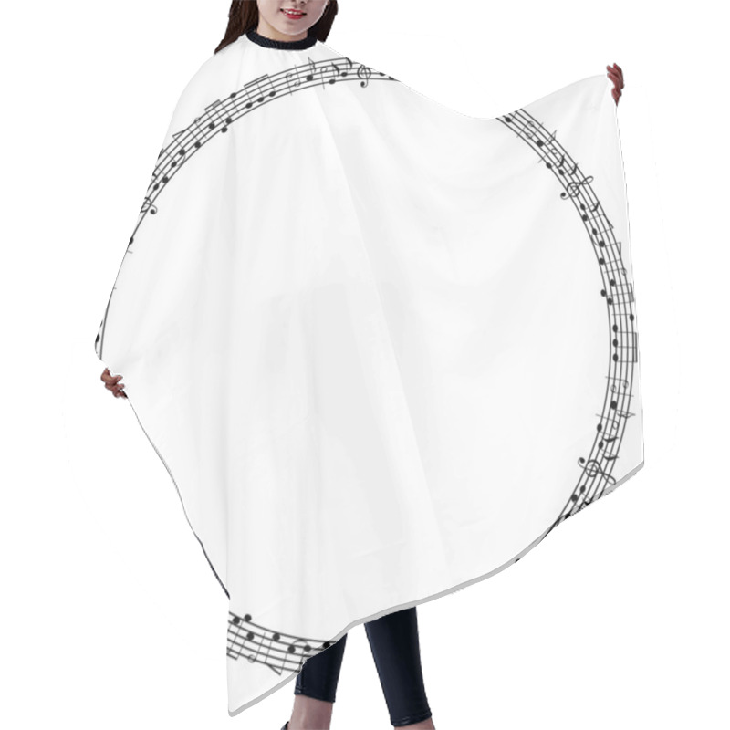 Personality  Round Graphical Frame Hair Cutting Cape