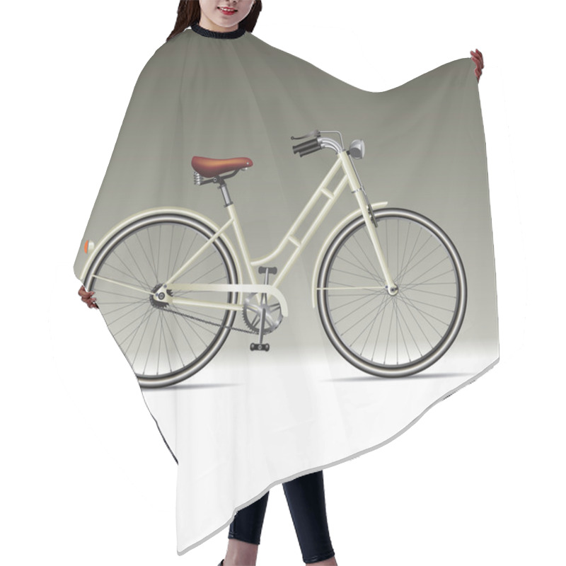 Personality  Retro Bike Hair Cutting Cape