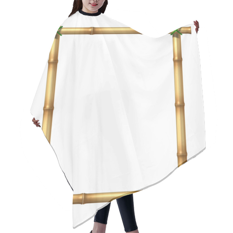 Personality  Bamboo Blank Frame Hair Cutting Cape