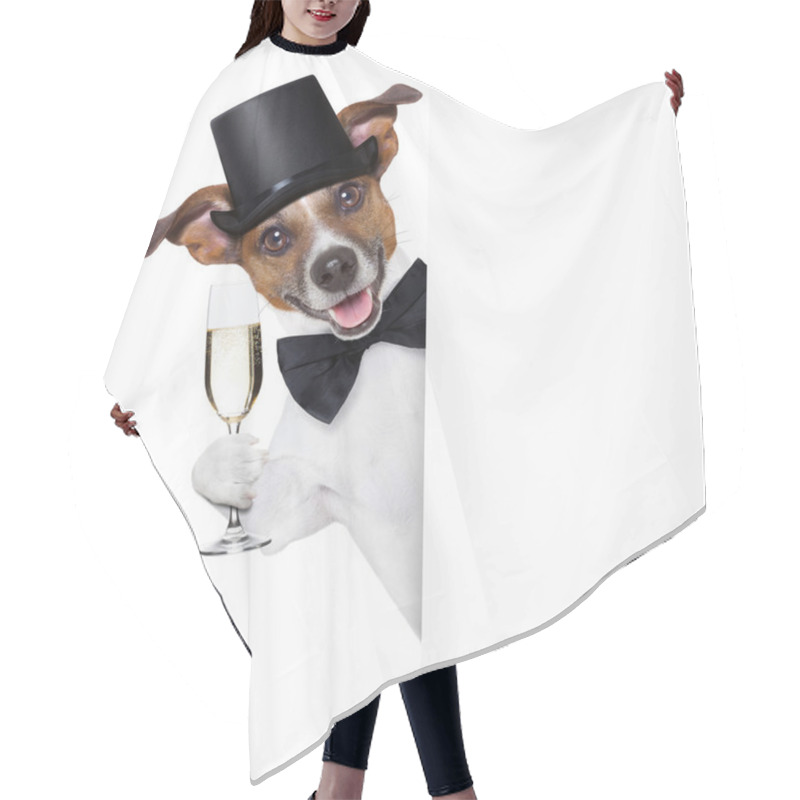 Personality  Dog Toasting Hair Cutting Cape