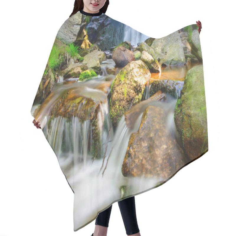 Personality  Waterfall On The Mountains Hair Cutting Cape