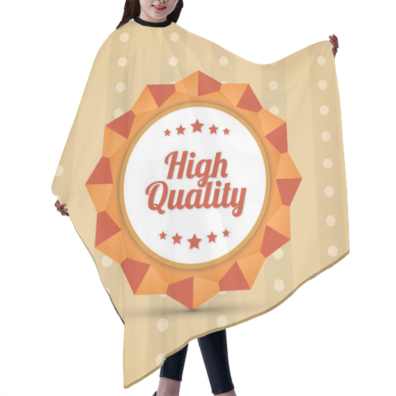 Personality  High Quality Badge, Vector Design Hair Cutting Cape