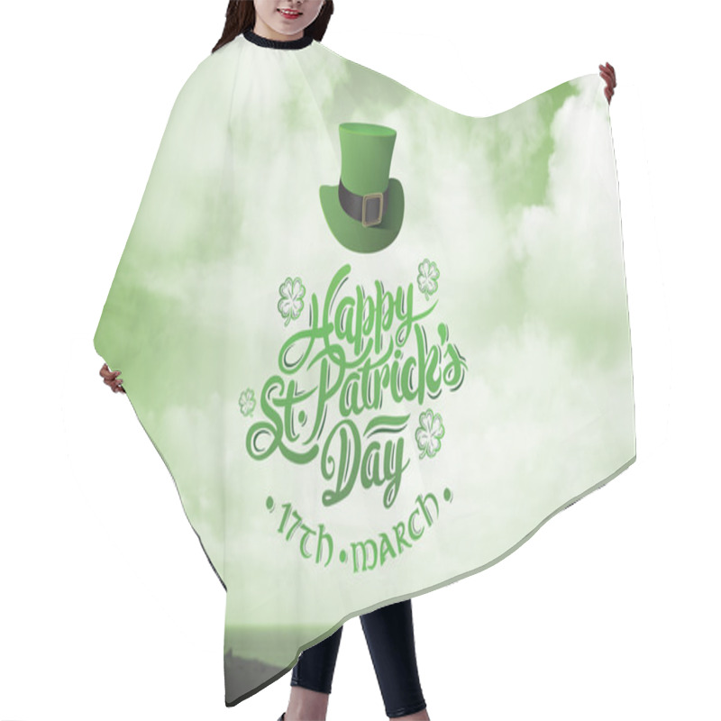 Personality  Composite Image Of Patricks Day Greeting Hair Cutting Cape