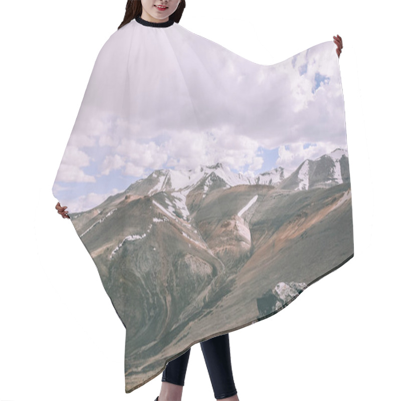 Personality  Majestic Mountains With Snow Capped Peaks In Indian Himalayas, Ladakh Region Hair Cutting Cape