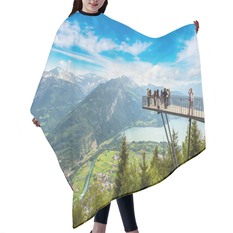 Personality  People Standing On Observation Deck Hair Cutting Cape