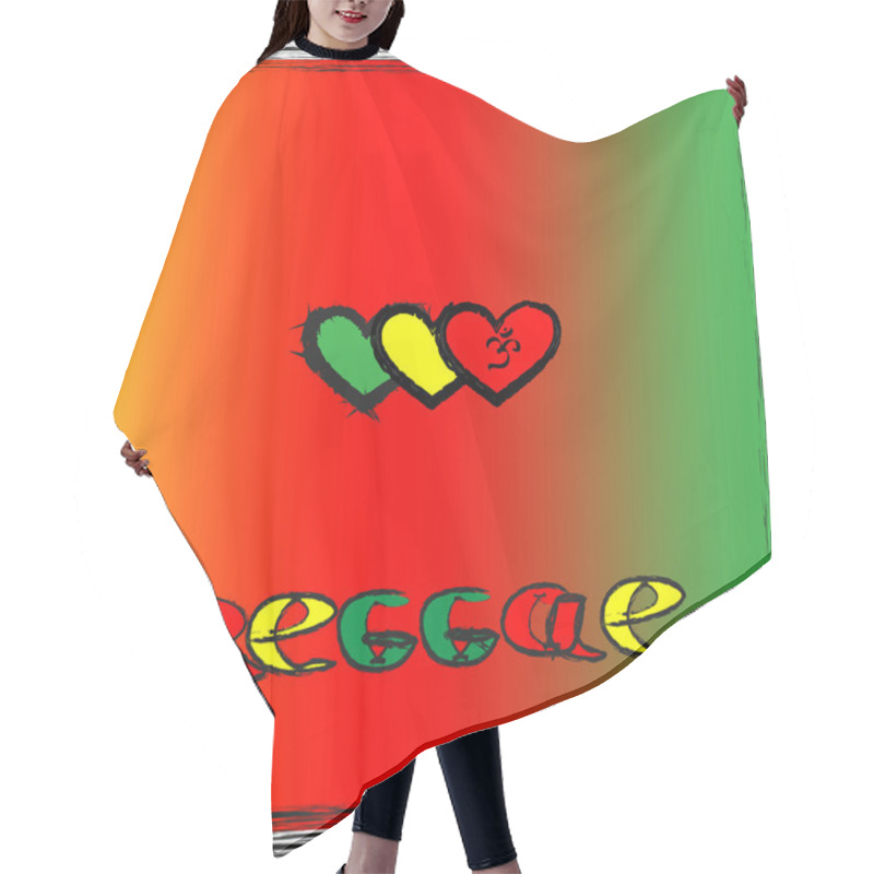 Personality  Love Of Reggae Music Hair Cutting Cape