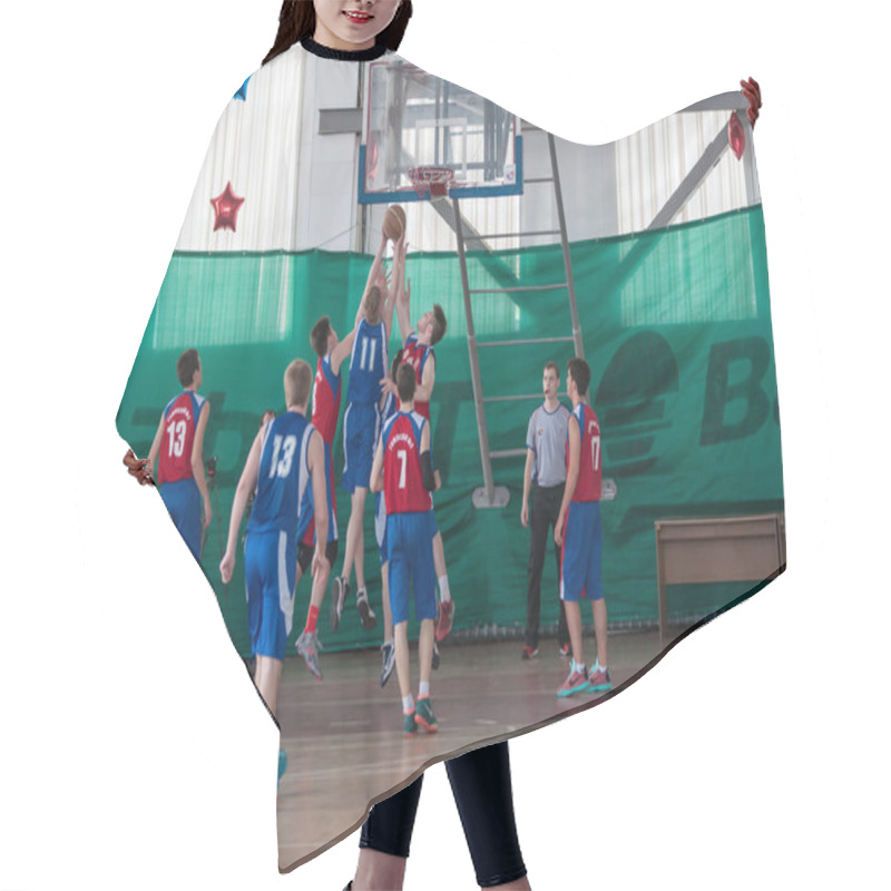 Personality  Boys Play Basketball, Orenburg, Russia Hair Cutting Cape