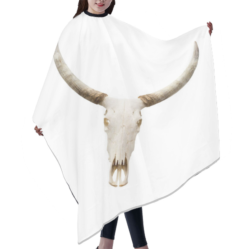 Personality  Isolated Buffalo Skull Hair Cutting Cape