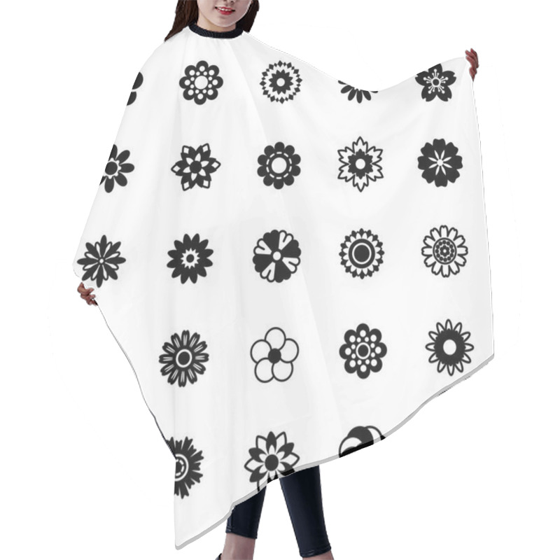 Personality  Flower Decoration Solid Icons  Hair Cutting Cape