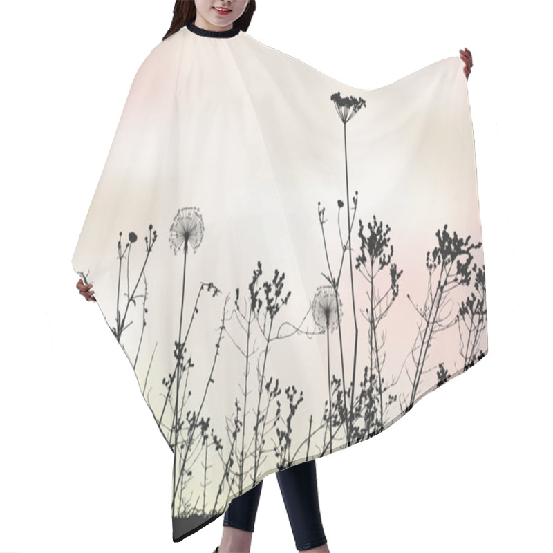 Personality  Floral Background With Dandelions - Vector Illustration Hair Cutting Cape