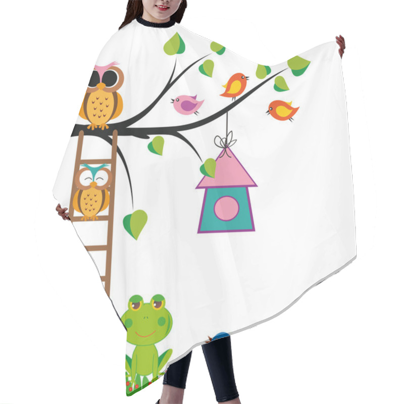 Personality  Funny Kids Background Hair Cutting Cape