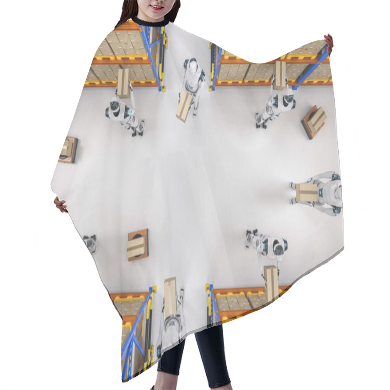 Personality  Automation Warehouse Concept Hair Cutting Cape