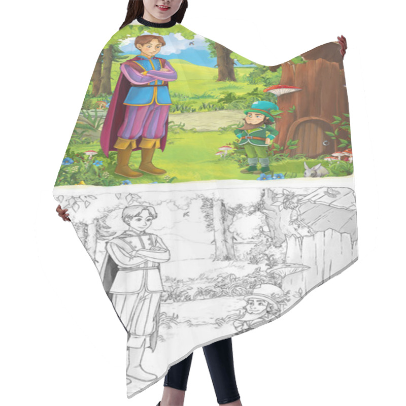 Personality  Cartoon Fairy Tale Hair Cutting Cape