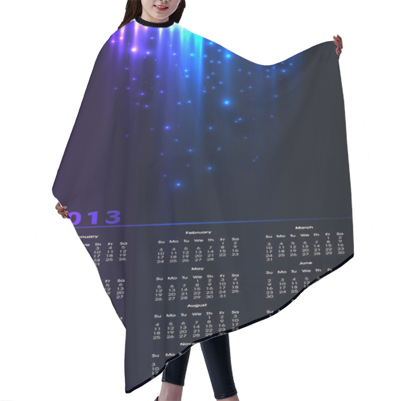 Personality  Independence Day Postcard Design Hair Cutting Cape