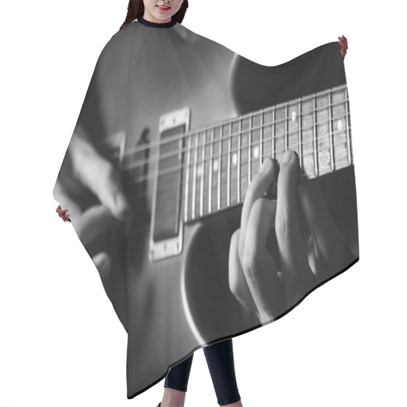 Personality  Guitar Solo Hair Cutting Cape