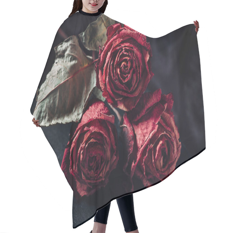 Personality  Three Dry Roses Hair Cutting Cape