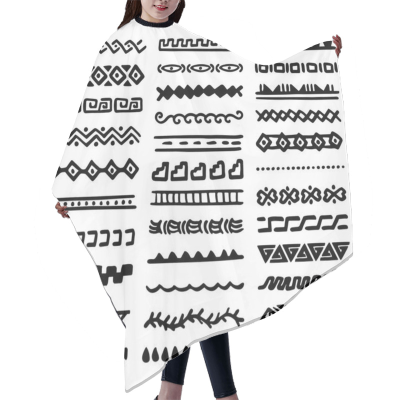 Personality  Borders Collection In Ethnic Style Hair Cutting Cape