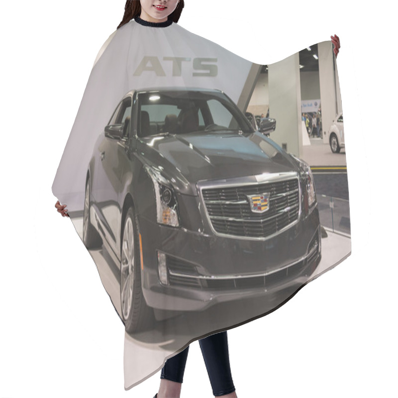 Personality  2015 Cadillac ATS At The Orange County International Auto Show Hair Cutting Cape