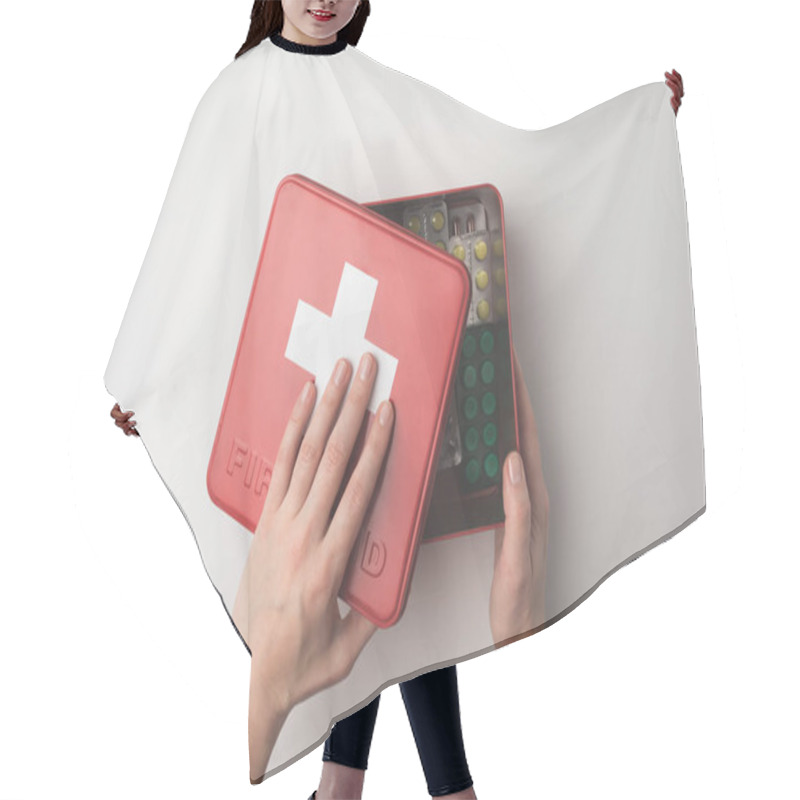 Personality  First-aid Kit With Pills Hair Cutting Cape