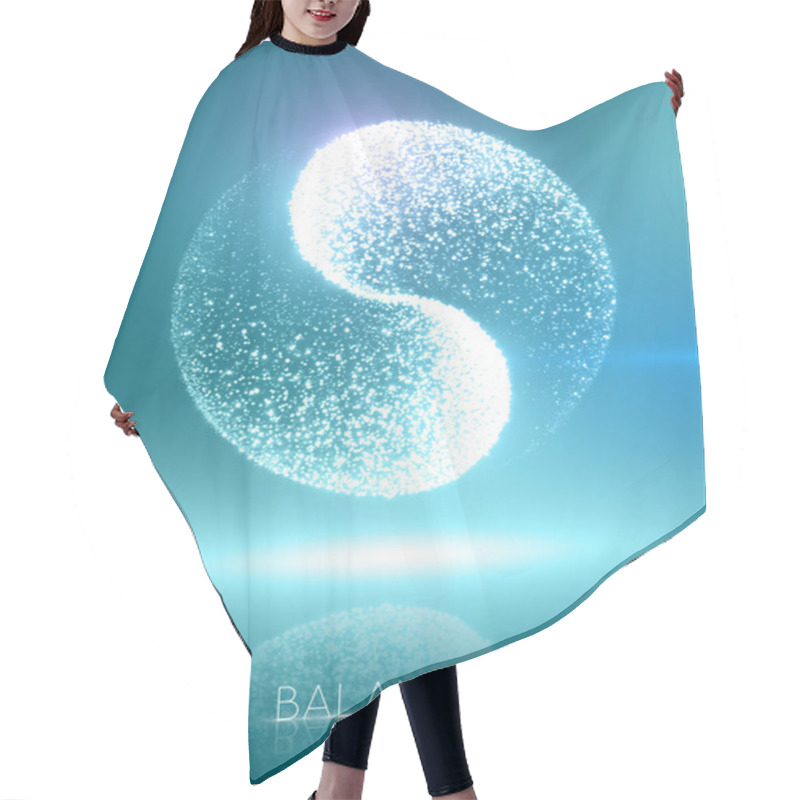 Personality  Ying Yang Hair Cutting Cape