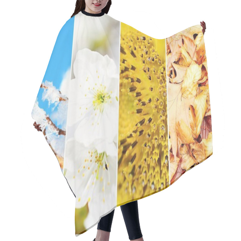 Personality  Four Season Collage Hair Cutting Cape