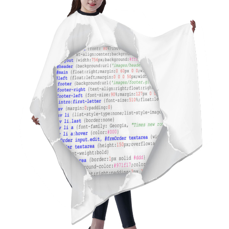 Personality  Hole In The Webpage Hair Cutting Cape